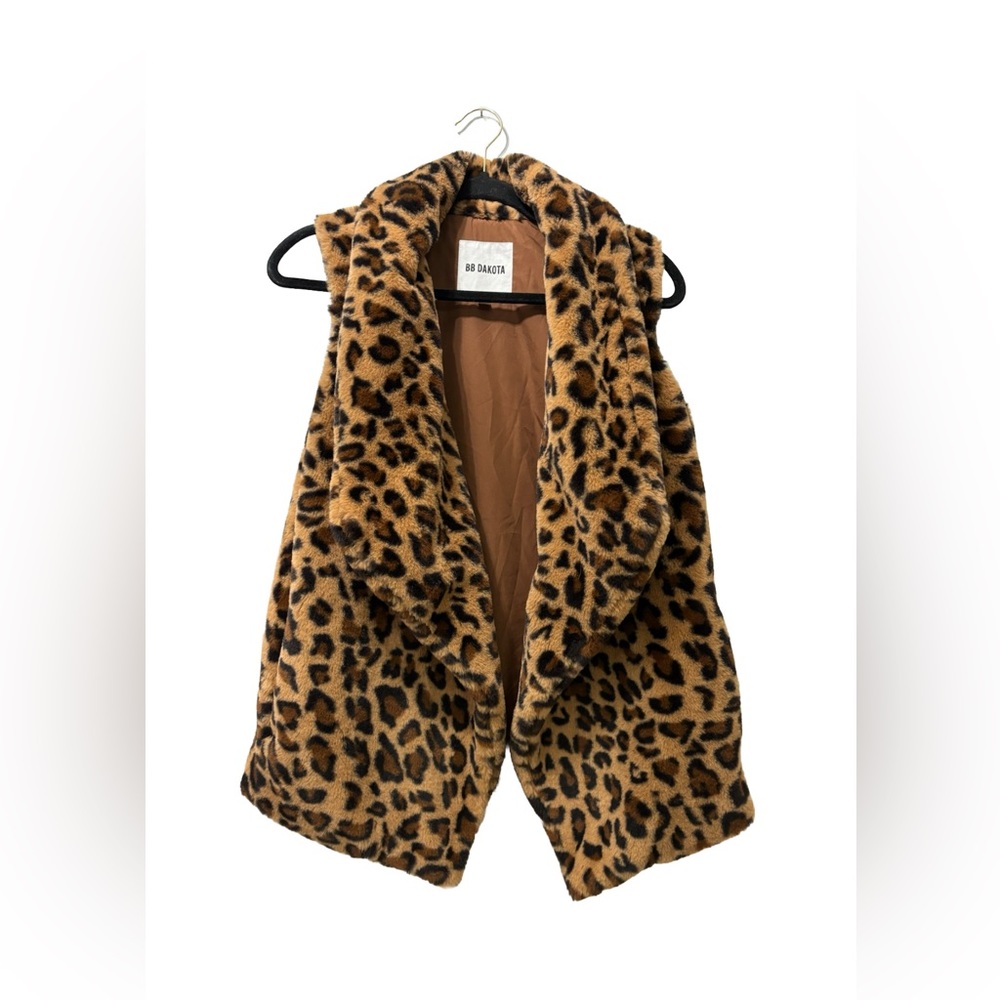 BB DAKOTA Vest‎ Women’s Anthropology FAUX FUR VEST SIZE Small Super Soft